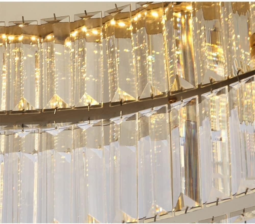 Round Crystal Ceiling Lights in Gold Color