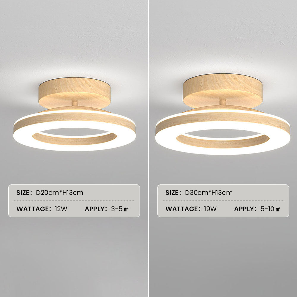 Ronde LED-plafondlamp van acryl voor halingang 