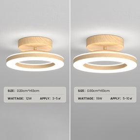 Ronde LED-plafondlamp van acryl voor halingang 