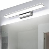 Contemporary Simple Metal Mirror Bathroom Wall Lighting