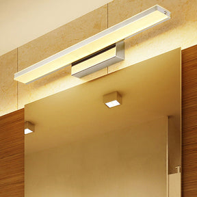 Contemporary Simple Metal Mirror Bathroom Wall Lighting