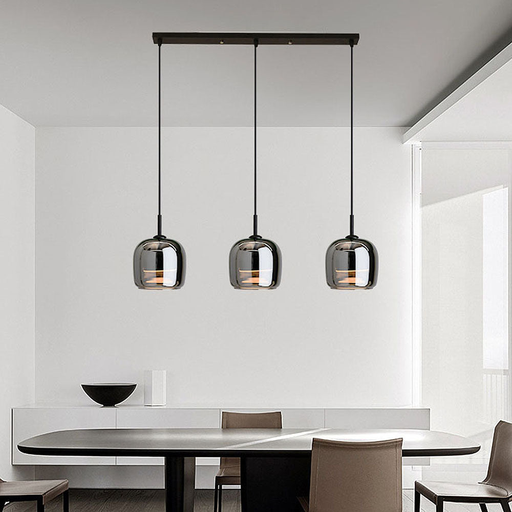 Simple Multi-Head Designer Grey Nordic Kitchen Pendant Light