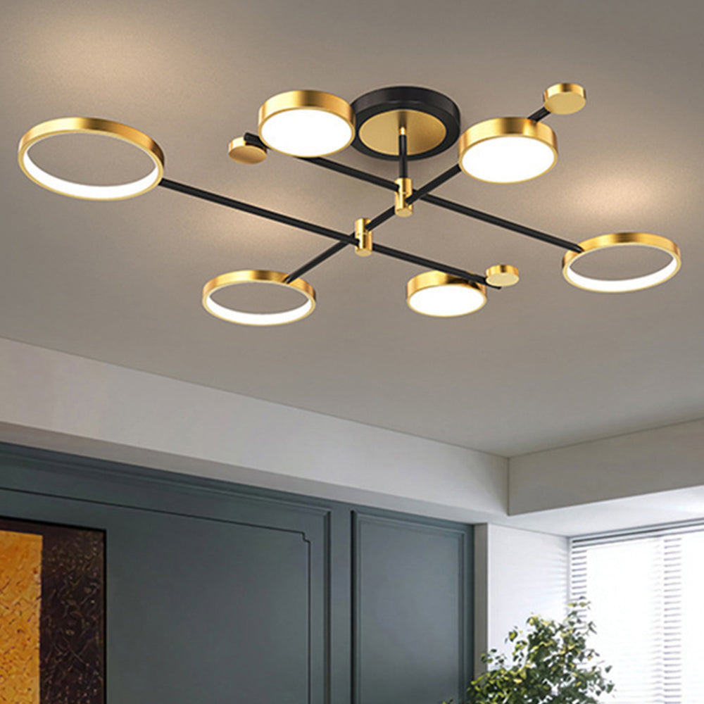 Modern Rings LED Living Room Ceiling Light