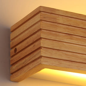 Wood Simple Bathroom Mirror Wall Lights