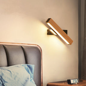 Retro Wood Rotatable Bedroom LED Reading Wall Light