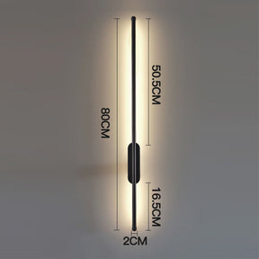 Modern Minimal Decor Long LED Aluminum Wall Lights