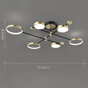 Modern Rings LED Living Room Ceiling Light