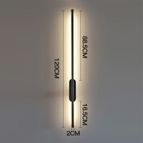 Modern Minimal Decor Long LED Aluminum Wall Lights