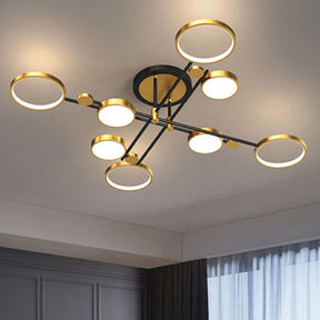 Modern Rings LED Living Room Ceiling Light