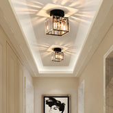 Modern 1-Light Hallway Flush Mount Ceiling Light