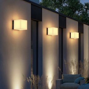 Modern Square Outdoor Wall Lighting