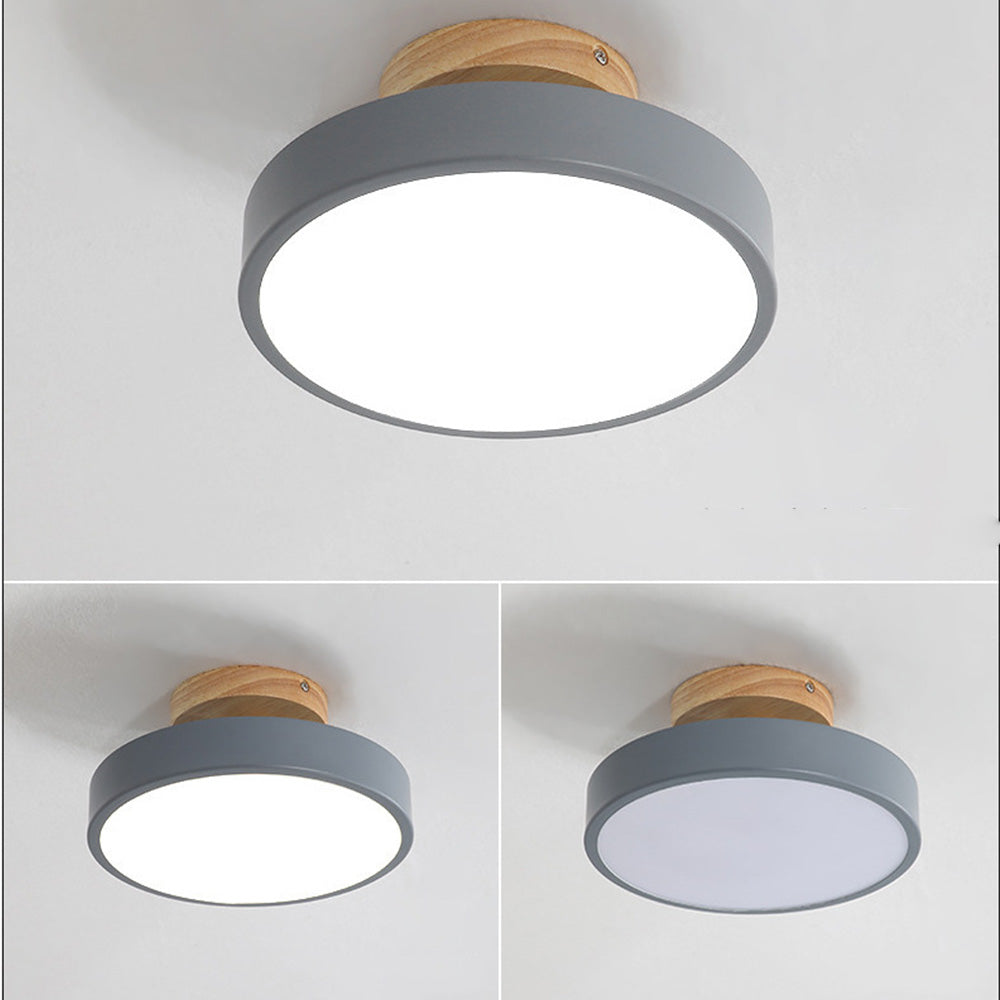 Kleurrijke semi-flush LED-plafondverlichting 