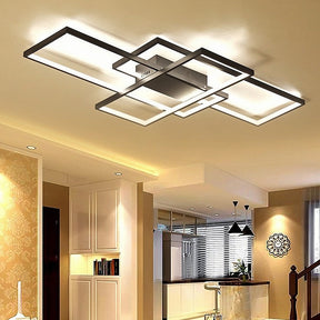 Modern Geometric Aluminum LED Ceiling Lights For Living Room