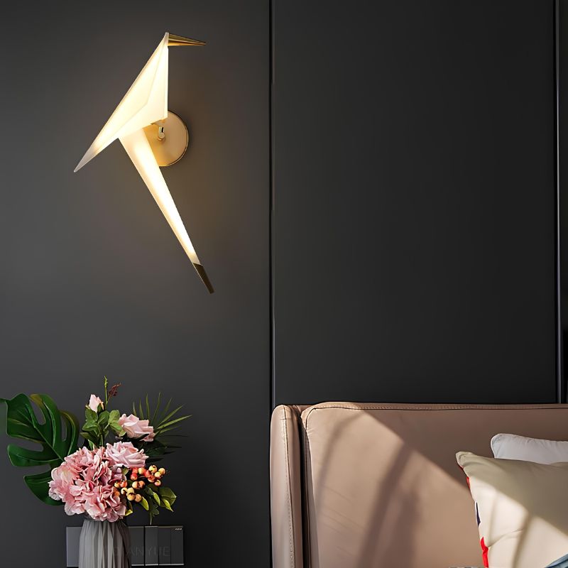 Origami Crane Bionic Wall Lamp