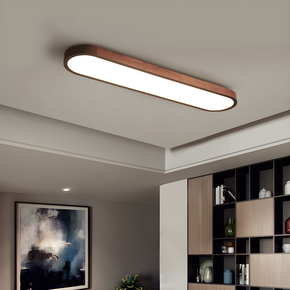 Oval Acrylic LED Ceiling Light