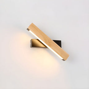 Retro Wood Rotatable Bedroom LED Reading Wall Light