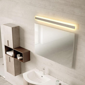 Gold Metal Modern Simple Long Mirror Bathroom Wall Lighting