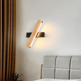 Retro Wood Rotatable Bedroom LED Reading Wall Light