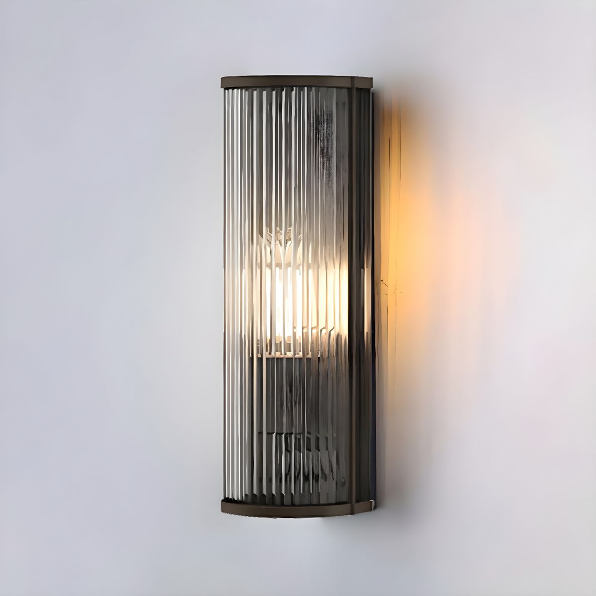 Grey Contemporary Outdoor Wall Lamp