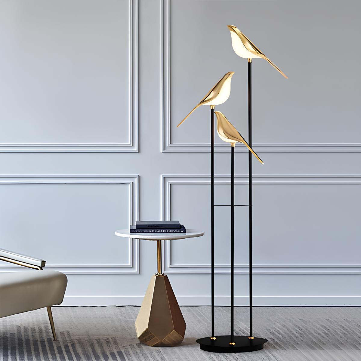 Minimalist Magpie Design LED Floor Lamp