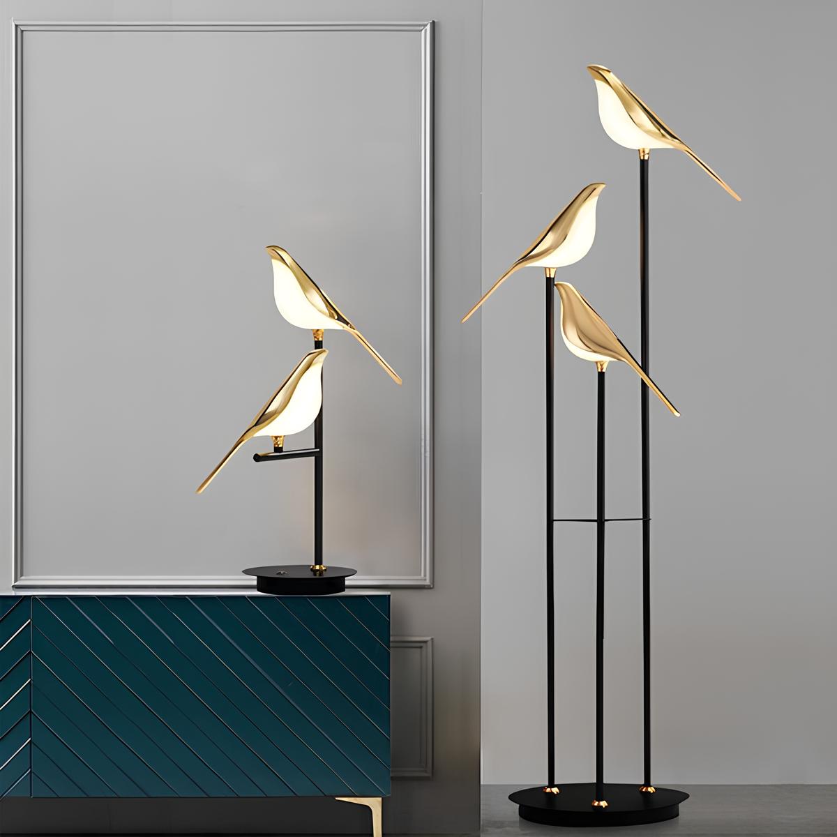 Minimalist Magpie Design LED Floor Lamp