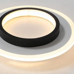 Ronde metalen acryl LED-halplafondlampen