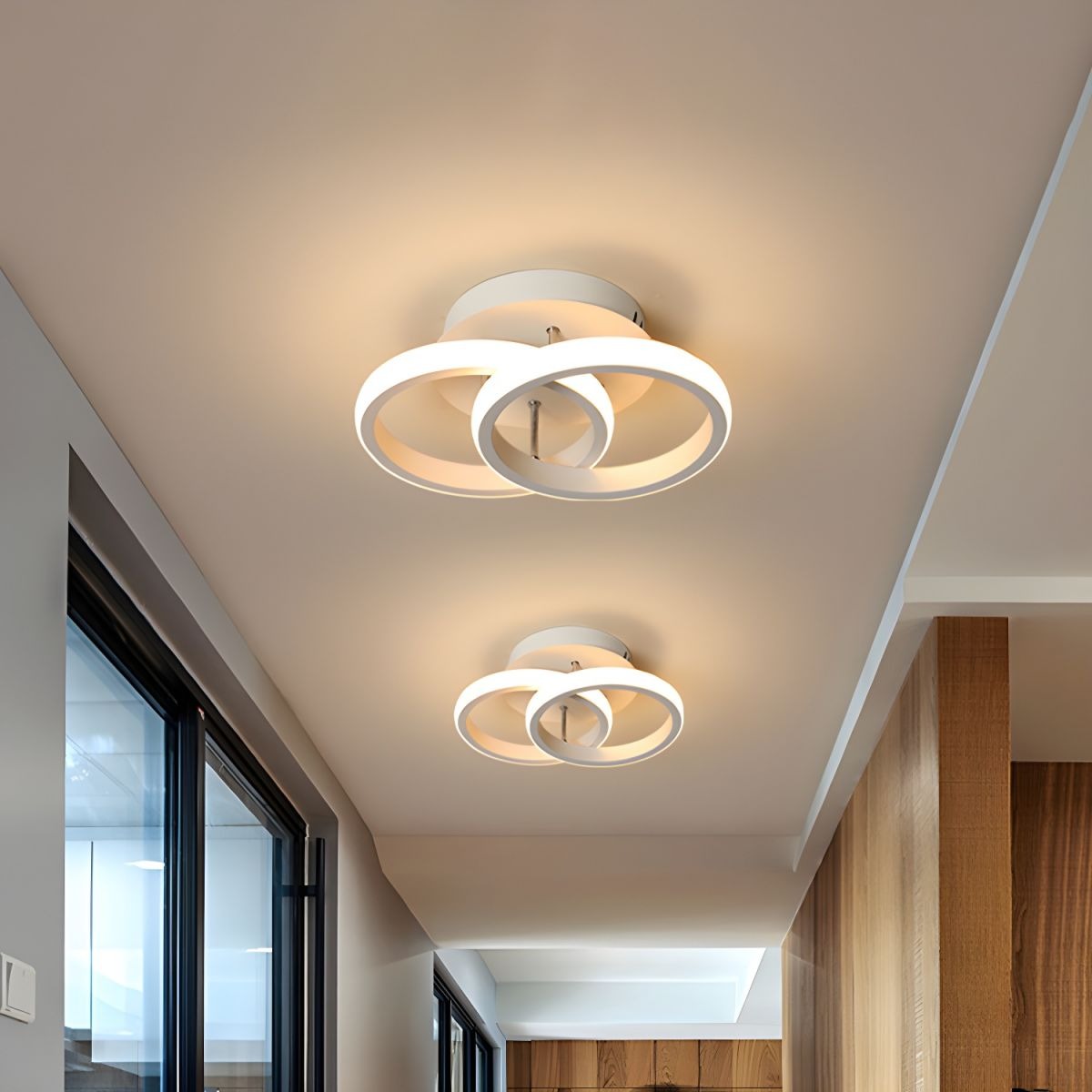 Modern Metal White LED Ceiling Light