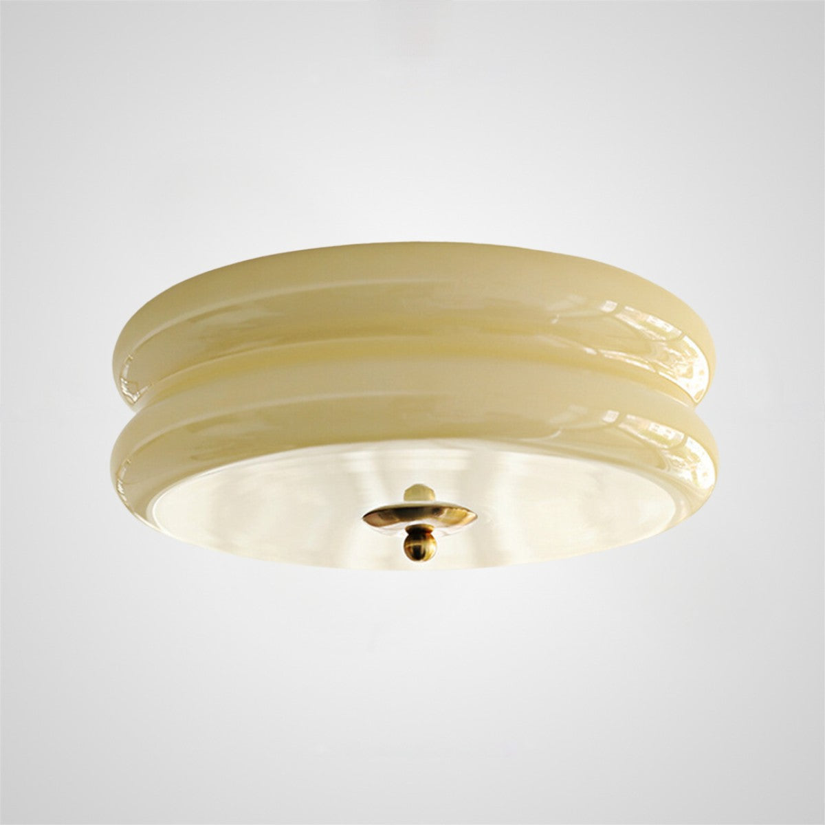 Art Deco Simple Cream Cake Ceiling Light