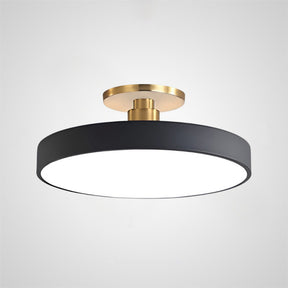 Modern Concise Circular LED Semi Flush Mount Ceiling Light