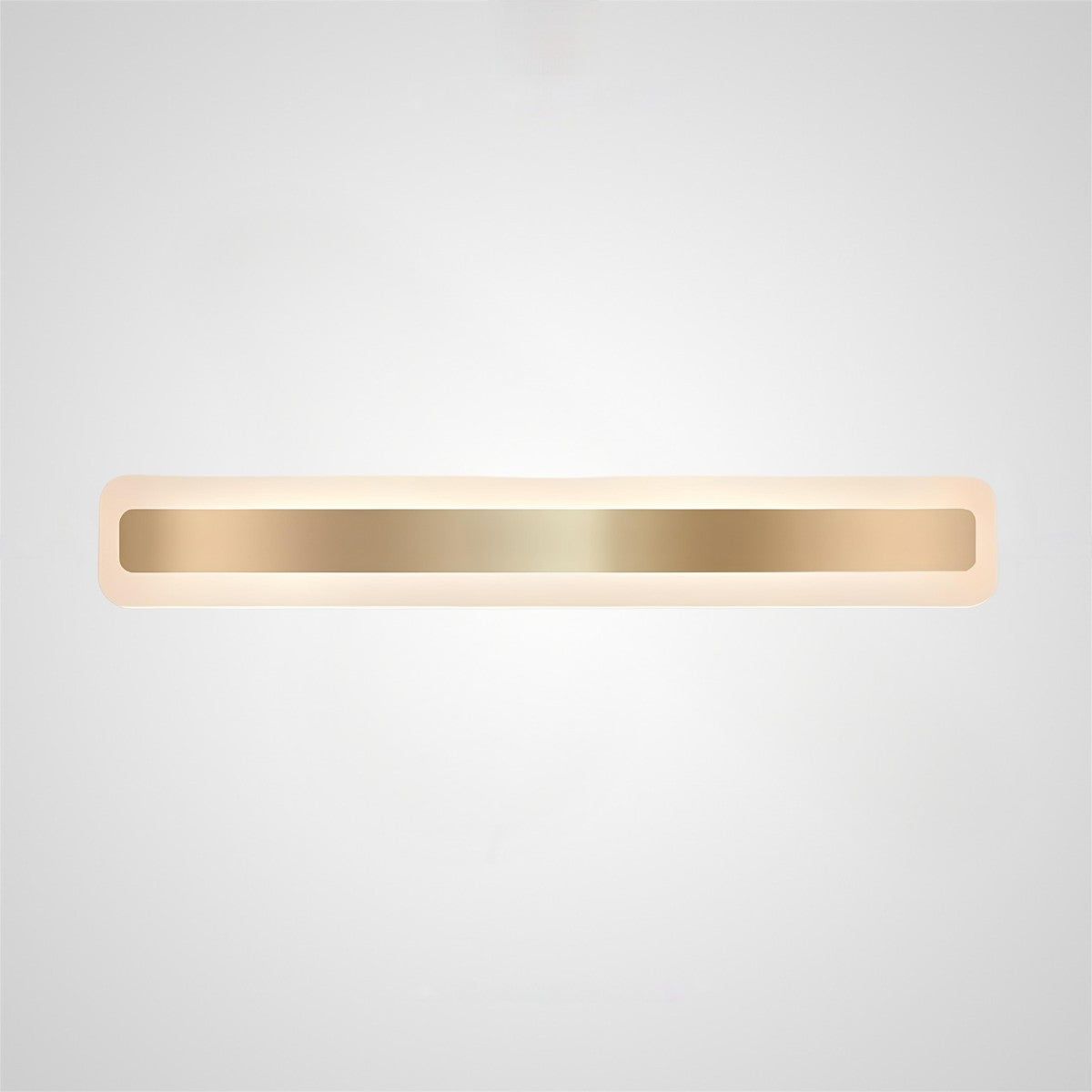 Gold Metal Modern Simple Long Mirror Bathroom Wall Lighting