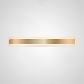 Gold Metal Modern Simple Long Mirror Bathroom Wall Lighting