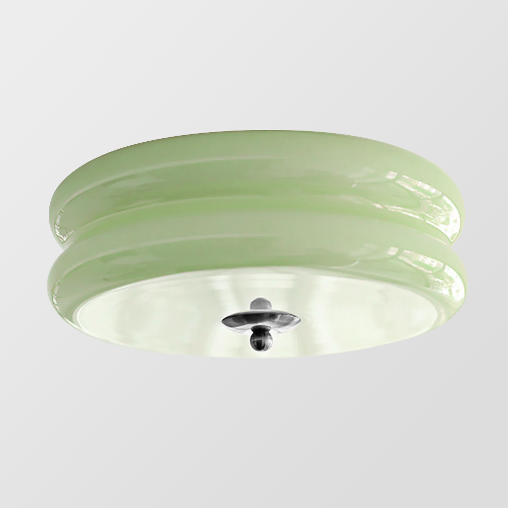 Art Deco Simple Cream Cake Ceiling Light