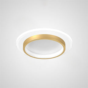 Ronde metalen acryl LED-halplafondlampen