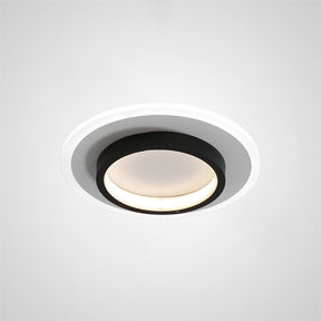 Ronde metalen acryl LED-halplafondlampen