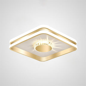 Gold Hallway Crystal LED Ceiling Lights