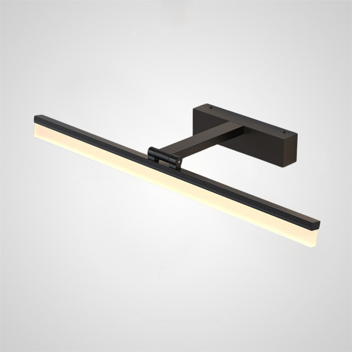 Contemporary Black Simple LED Mirror Bathroom Wall Lighting