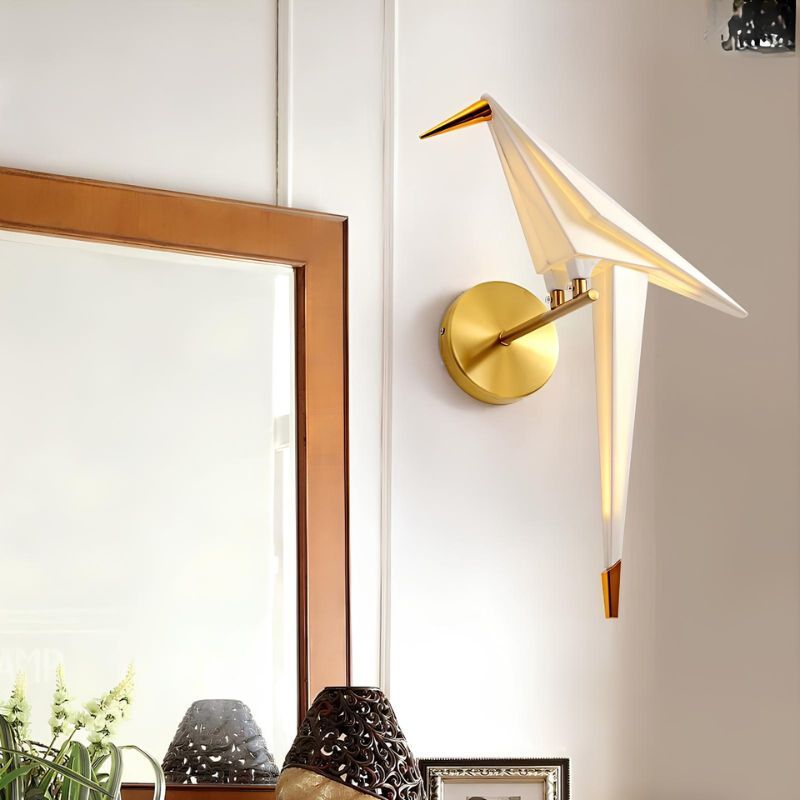 Origami Crane Bionic Wall Lamp