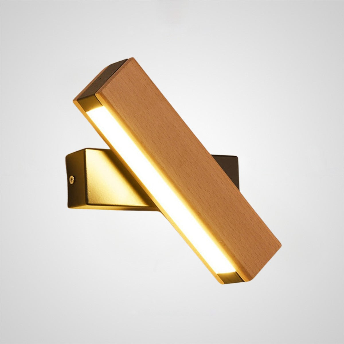 Retro Wood Rotatable Bedroom LED Reading Wall Light