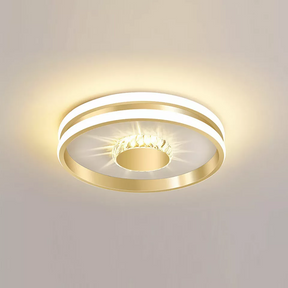 Gold Hallway Crystal LED Ceiling Lights