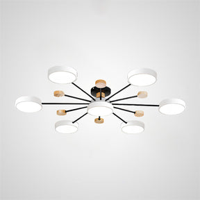 Modern Semi Flush Mounted LED Ceiling Lights for Living Room