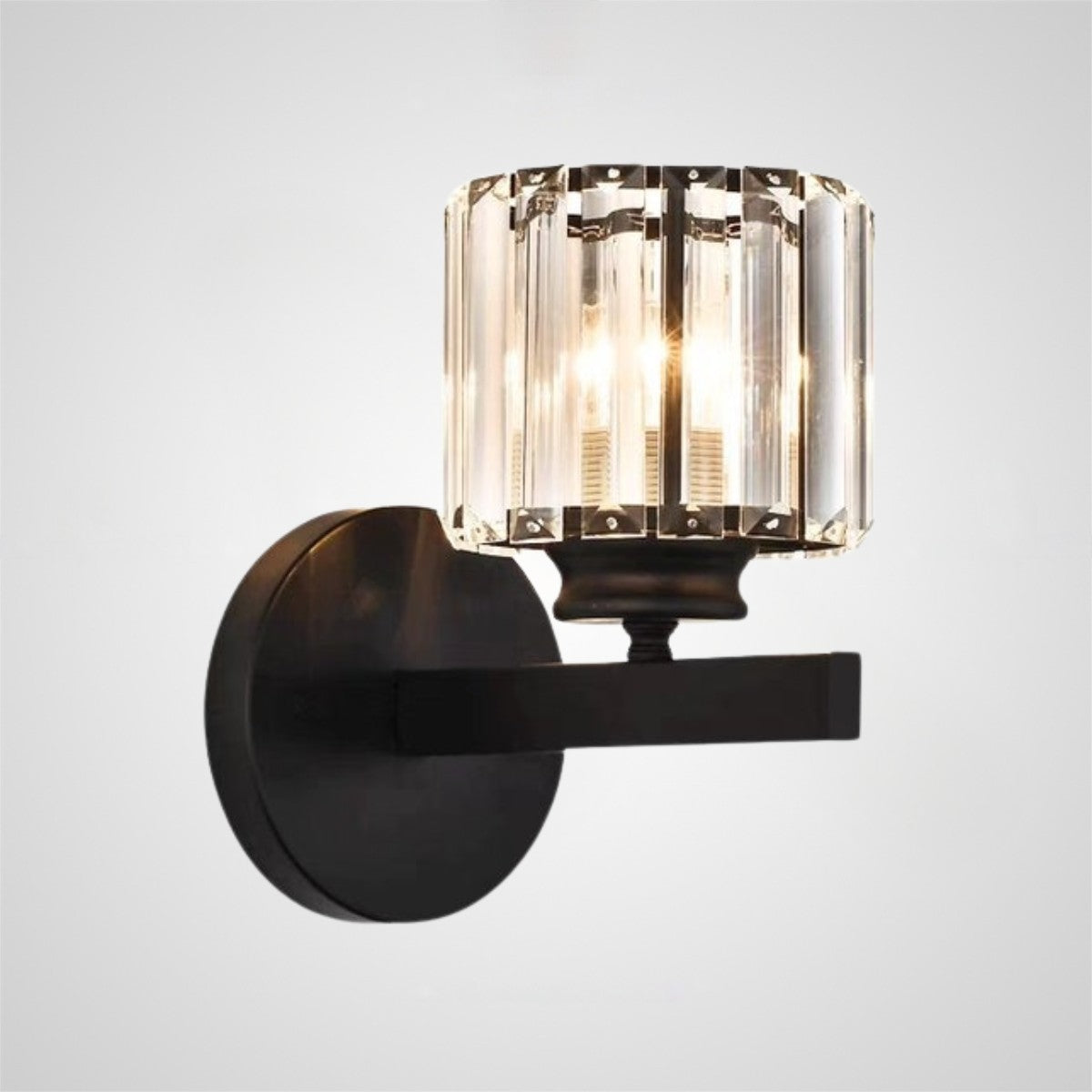 Crystal Round And Square Hallway Wall Lights