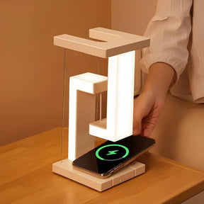 Modern LED Floating Table Lamp with Wireless Charging