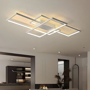 Modern Geometric Aluminum LED Ceiling Lights For Living Room