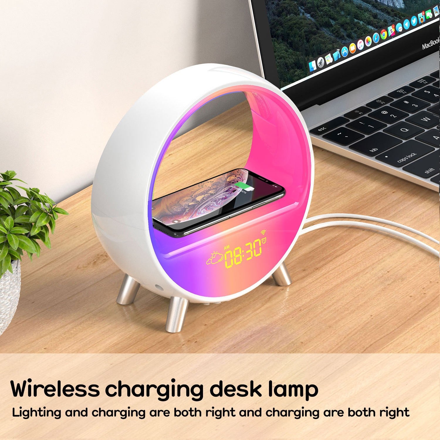 Smart Sleep Alarm Clock with Wireless Charging