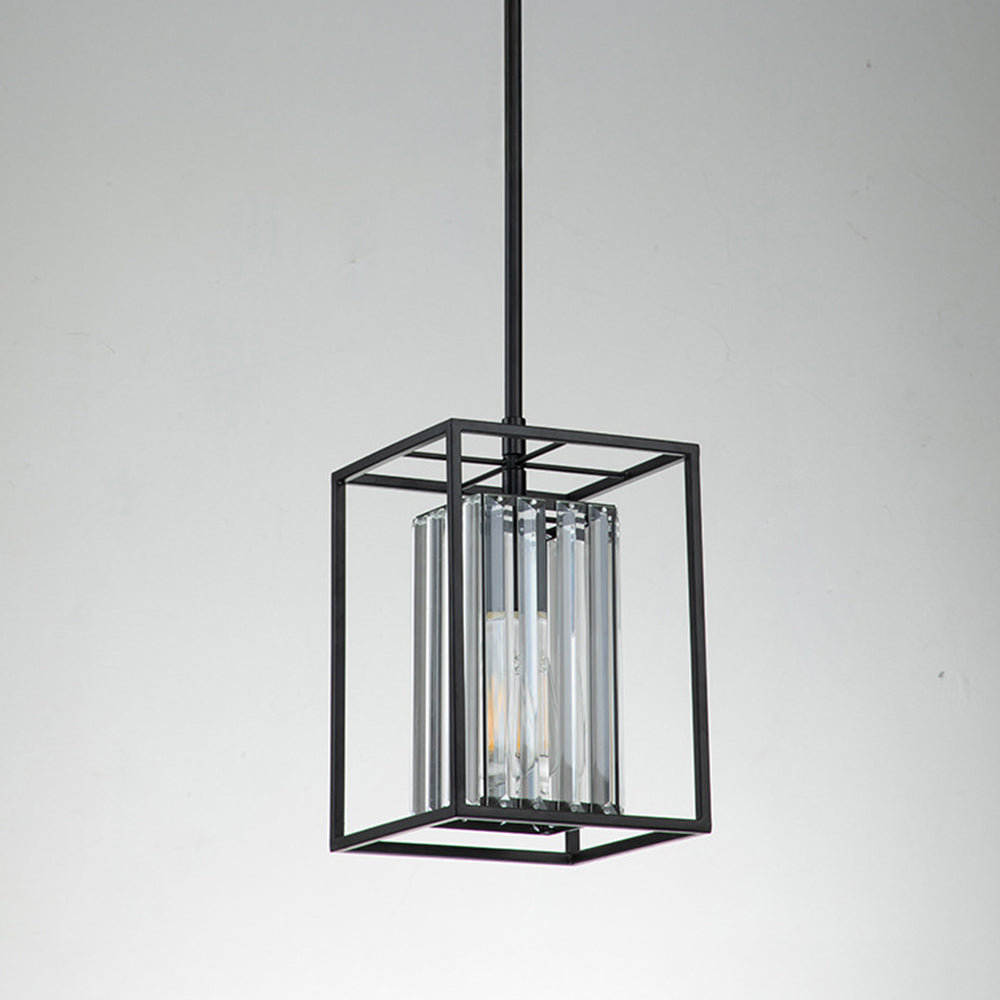 Contemporary Industrial Glass Pendant Light For Dining Room