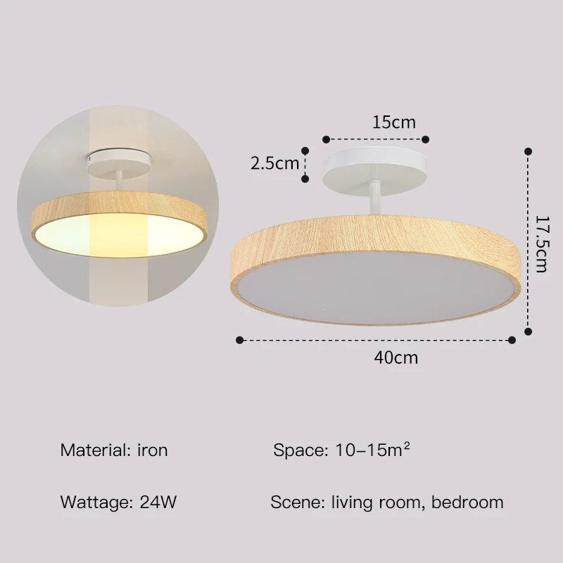 LED Semi-Flush Ceiling Lamp