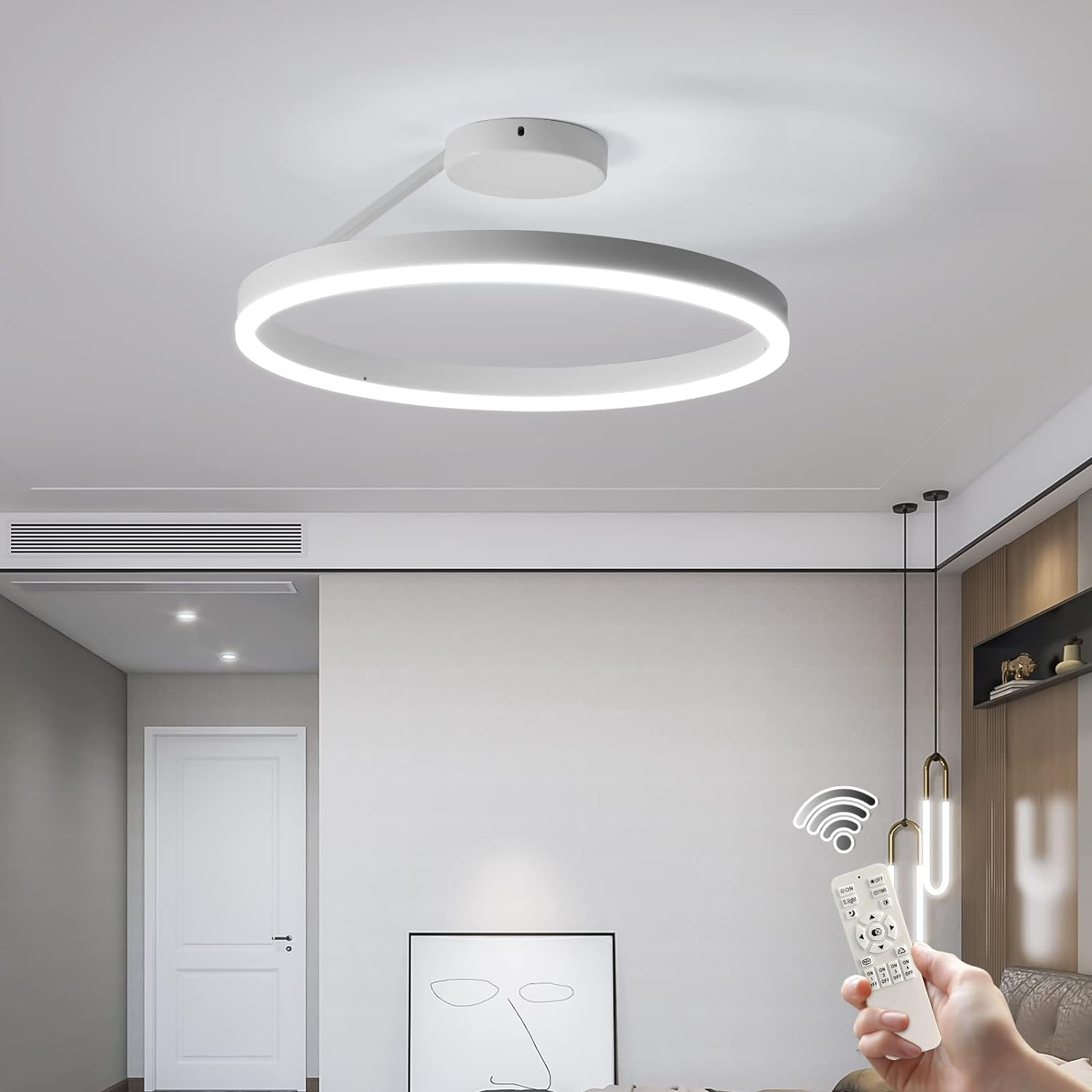 Nordic Minimalist Metal LED Ceiling Light For Livingroom