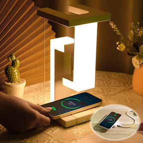 Modern LED Floating Table Lamp with Wireless Charging