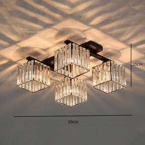 Luxury Crystal Bedroom Gold Ceiling Light