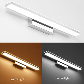 Contemporary Simple Metal Mirror Bathroom Wall Lighting